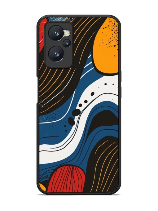 Abstract Expression Glossy Soft Edge Case for Realme 9I (4G)