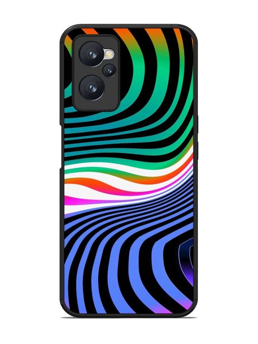 Psychedelic Waves Glossy Soft Edge Case for Realme 9I (4G)