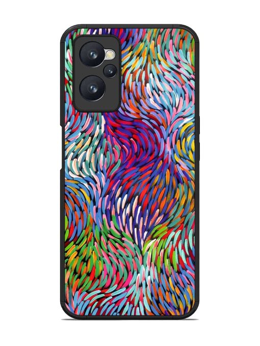 Vibrant Waves Glossy Soft Edge Case for Realme 9I (4G)