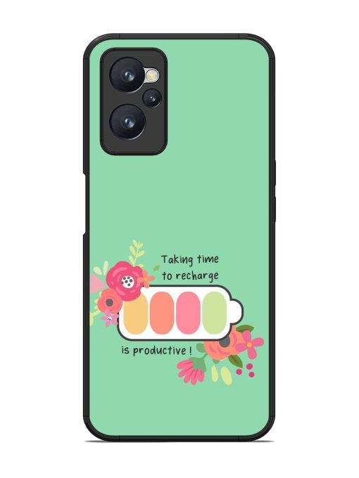 Recharge And Bloom Glossy Soft Edge Case for Realme 9I (4G)