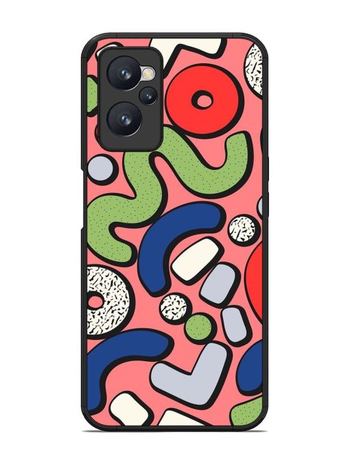 Groovy Geometric Shapes Glossy Soft Edge Case for Realme 9I (4G)