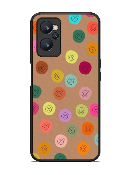 Swirly Dots On Kraft Glossy Soft Edge Case for Realme 9I (4G)