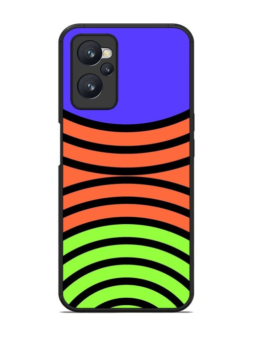 Psychedelic Stripe Symphony Glossy Soft Edge Case for Realme 9I (4G)