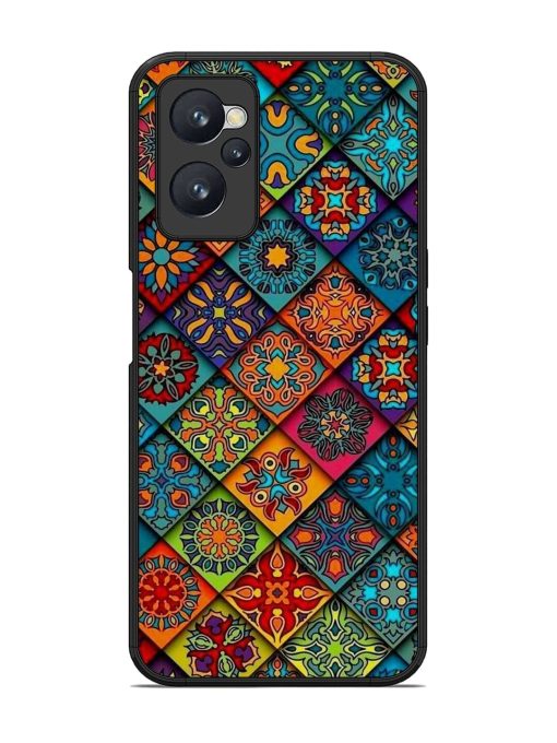 Patchwork Mandala Mosaic Glossy Soft Edge Case for Realme 9I (4G)