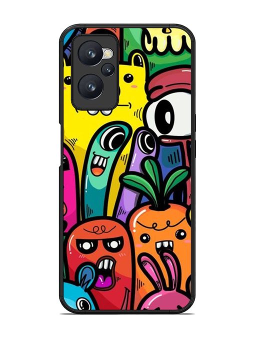 Whimsical Doodle Chaos Glossy Soft Edge Case for Realme 9I (4G)