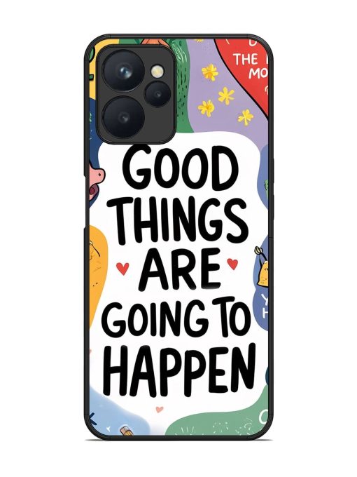 Uplifting Scribbles Glossy Soft Edge Case for Realme 9I (5G) Chachhi