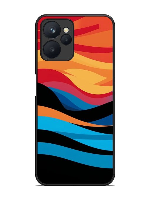 Blazing Currents Glossy Soft Edge Case for Realme 9I (5G) Chachhi