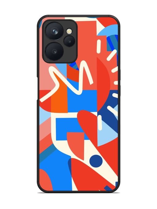 Abstract Harmony Glossy Soft Edge Case for Realme 9I (5G) Chachhi