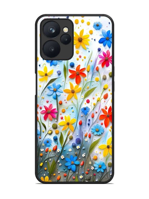 Vibrant Floral Glossy Soft Edge Case for Realme 9I (5G) Chachhi