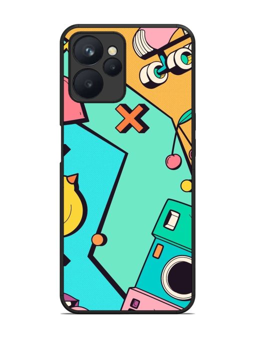 Retro Remix Glossy Soft Edge Case for Realme 9I (5G) Chachhi