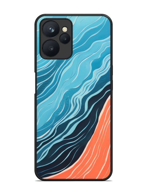 Oceanic Divide Glossy Soft Edge Case for Realme 9I (5G) Chachhi