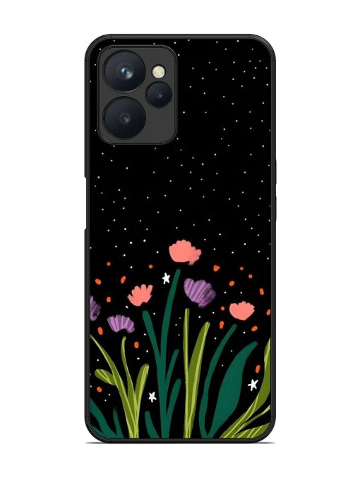 Midnight Bloom Glossy Soft Edge Case for Realme 9I (5G) Chachhi