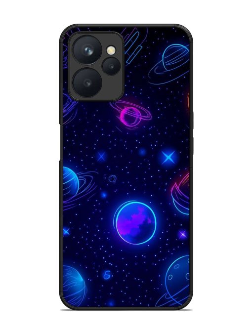 Neon Cosmos Glossy Soft Edge Case for Realme 9I (5G) Chachhi