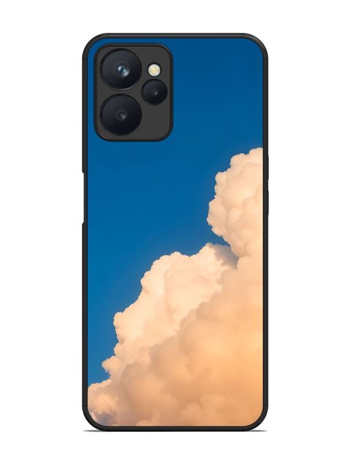 Golden Cloudscape Glossy Soft Edge Case for Realme 9I (5G) Chachhi