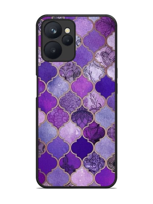 Purple Mosaic Magic Glossy Soft Edge Case for Realme 9I (5G) Chachhi