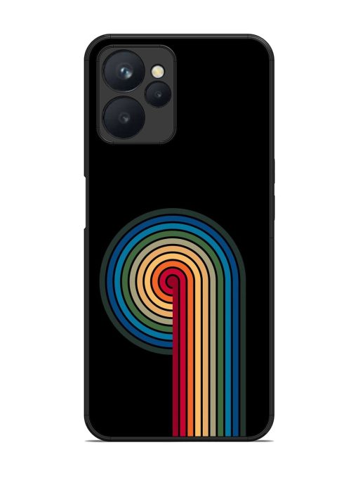 Rainbow Ripple Glossy Soft Edge Case for Realme 9I (5G) Chachhi