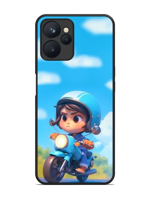 Little Rider Glossy Soft Edge Case for Realme 9I (5G)