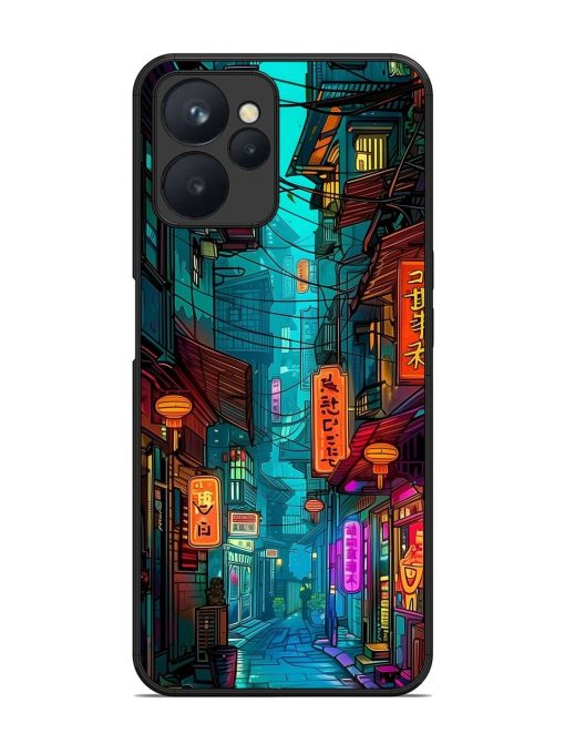 Neon Nightscape Glossy Soft Edge Case for Realme 9I (5G) Chachhi