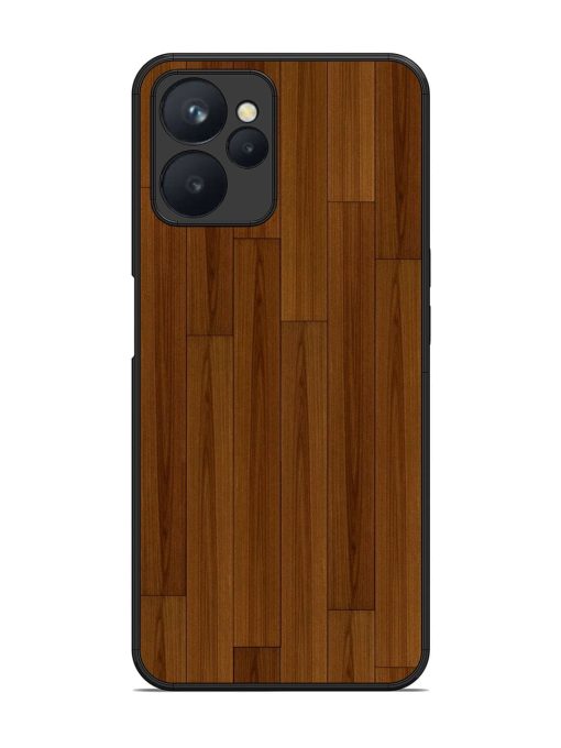 Warm Woodgrain Glossy Soft Edge Case for Realme 9I (5G) Chachhi