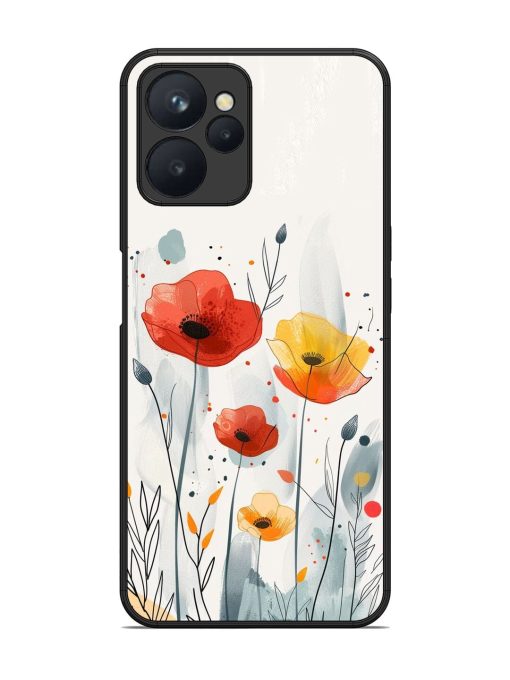 Poppy Fields Glossy Soft Edge Case for Realme 9I (5G) Chachhi