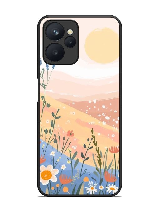 Golden Hour Blooms Glossy Soft Edge Case for Realme 9I (5G) Chachhi