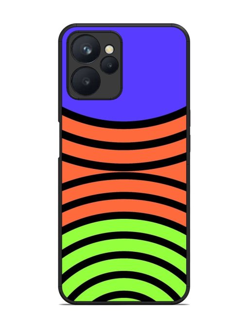 Psychedelic Stripe Symphony Glossy Soft Edge Case for Realme 9I (5G) Chachhi