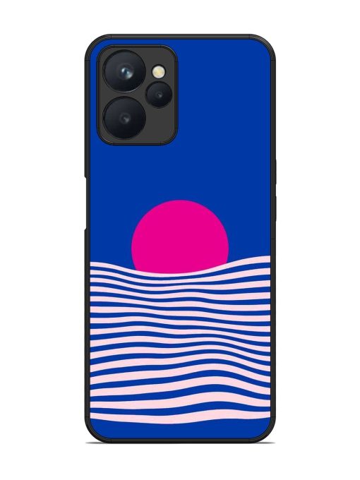 Pink Sunset Over Blue Waves Glossy Soft Edge Case for Realme 9I (5G) Chachhi