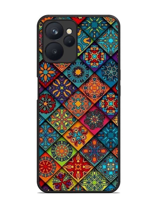 Patchwork Mandala Mosaic Glossy Soft Edge Case for Realme 9I (5G) Chachhi