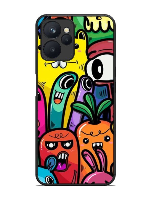 Whimsical Doodle Chaos Glossy Soft Edge Case for Realme 9I (5G) Chachhi