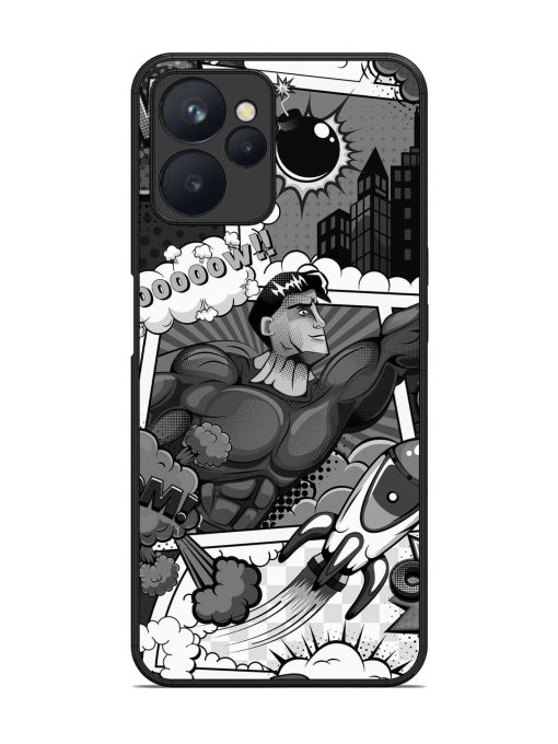 Comic Book Chaos Glossy Soft Edge Case for Realme 9I (5G) Chachhi