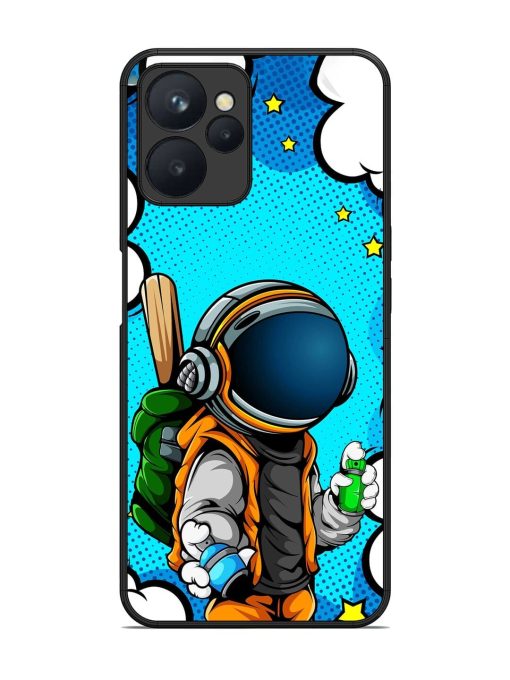 Space Graffiti Artist Glossy Soft Edge Case for Realme 9I (5G) Chachhi