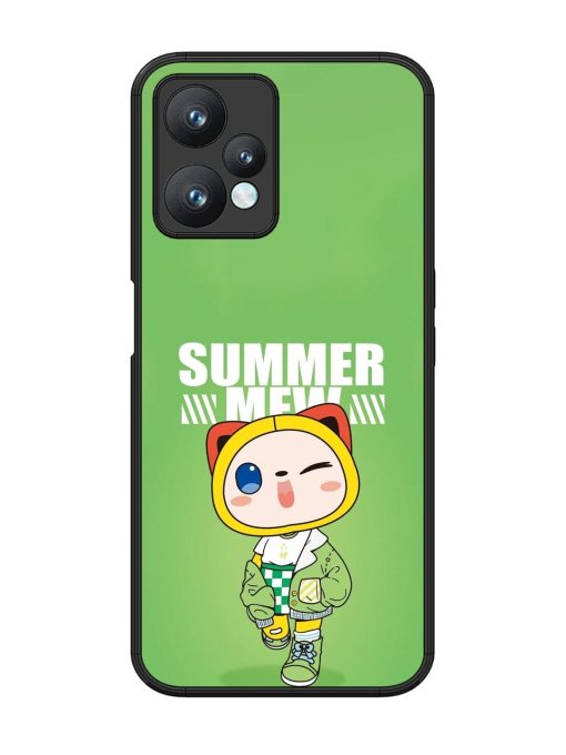 Purrfect Summer Glossy Soft Edge Case for Realme 9 Pro (5G) Chachhi