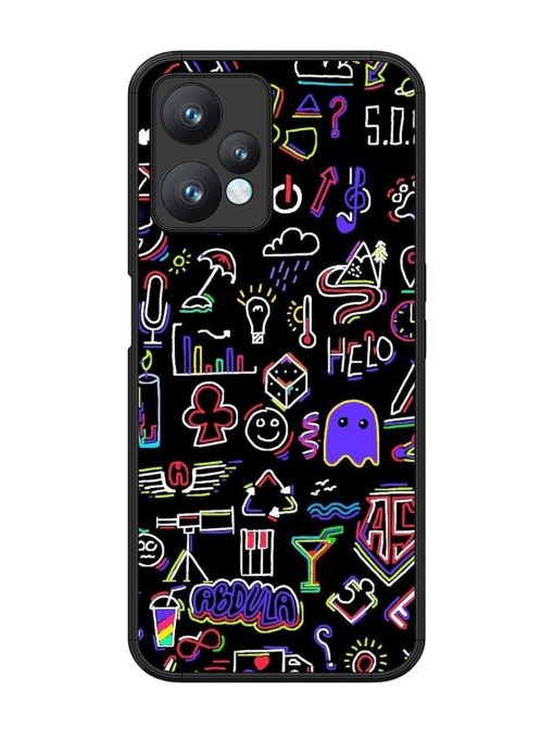 Neon Doodle Glossy Soft Edge Case for Realme 9 Pro (5G) Chachhi