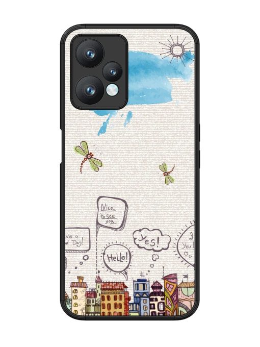 Doodle City Glossy Soft Edge Case for Realme 9 Pro (5G) Chachhi