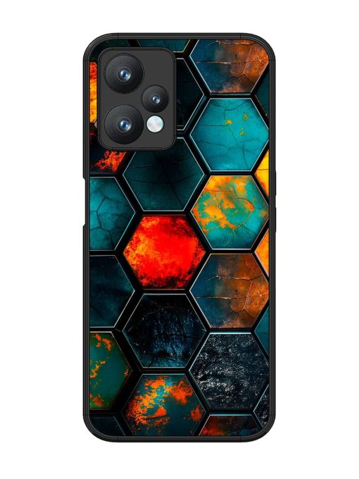 Hexagon Hive Glossy Soft Edge Case for Realme 9 Pro (5G) Chachhi