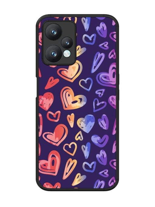 Rainbow Hearts Glossy Soft Edge Case for Realme 9 Pro (5G) Chachhi