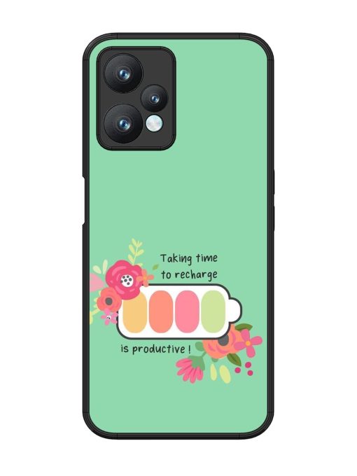 Recharge And Bloom Glossy Soft Edge Case for Realme 9 Pro (5G) Chachhi