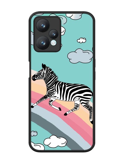 Zebra On A Rainbow Glossy Soft Edge Case for Realme 9 Pro (5G) Chachhi