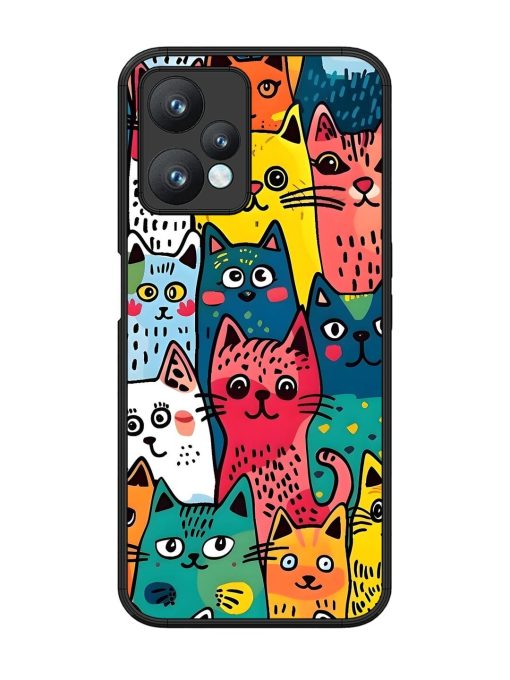 Feline Frenzy Glossy Soft Edge Case for Realme 9 Pro (5G) Chachhi