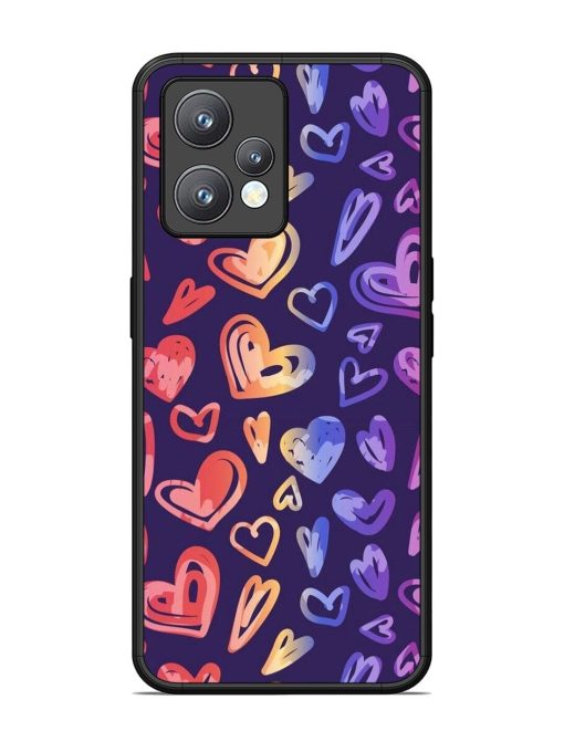 Rainbow Hearts Glossy Soft Edge Case for Realme 9 Pro Plus (5G) Chachhi