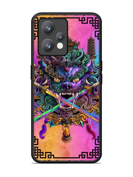 Psychedelic Fu Dog Tapestry Glossy Soft Edge Case for Realme 9 Pro Plus (5G)