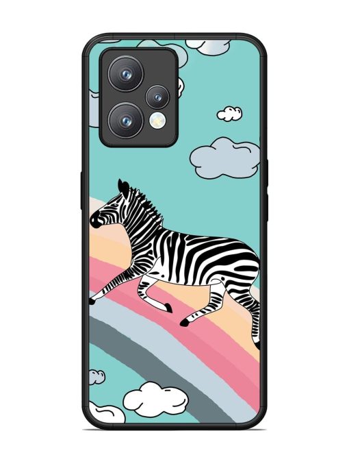 Zebra On A Rainbow Glossy Soft Edge Case for Realme 9 Pro Plus (5G) Chachhi