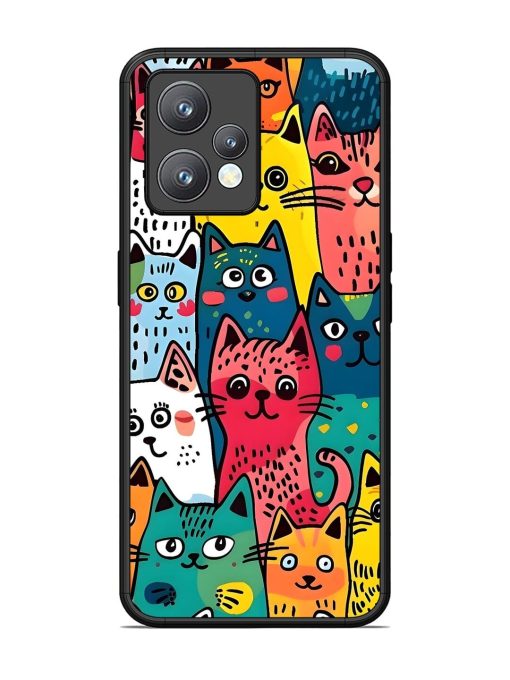 Feline Frenzy Glossy Soft Edge Case for Realme 9 Pro Plus (5G) Chachhi