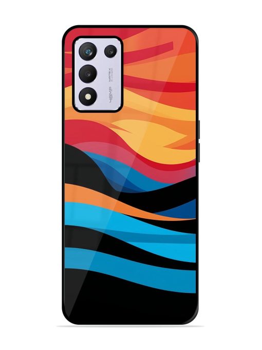 Blazing Currents Glossy Soft Edge Case for Realme 9 Se (5G) Chachhi