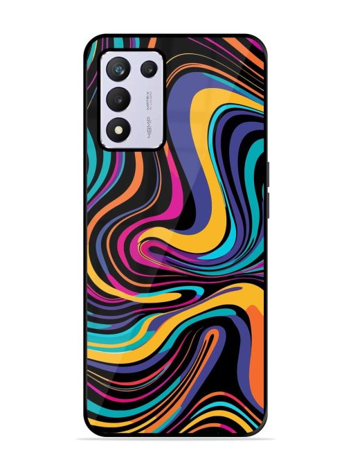 Psychedelic Swirl Glossy Soft Edge Case for Realme 9 Se (5G) Chachhi