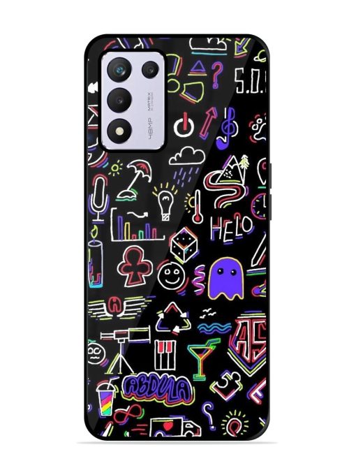 Neon Doodle Glossy Soft Edge Case for Realme 9 Se (5G) Chachhi