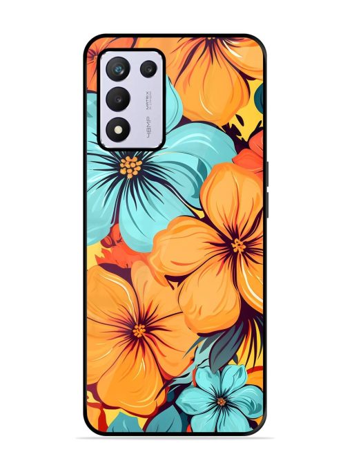 Tropical Bloom Glossy Soft Edge Case for Realme 9 Se (5G) Chachhi