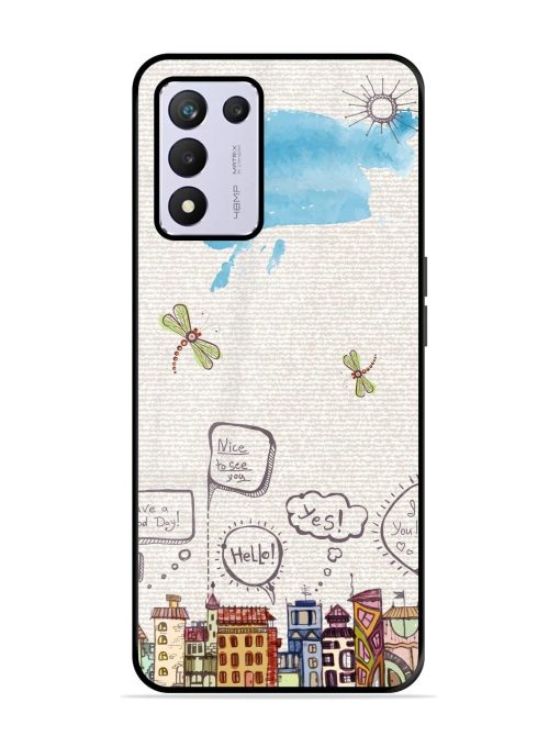 Doodle City Glossy Soft Edge Case for Realme 9 Se (5G) Chachhi