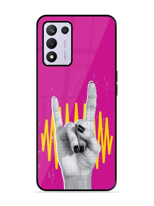 Rock Hand Glossy Soft Edge Case for Realme 9 Se (5G) Chachhi