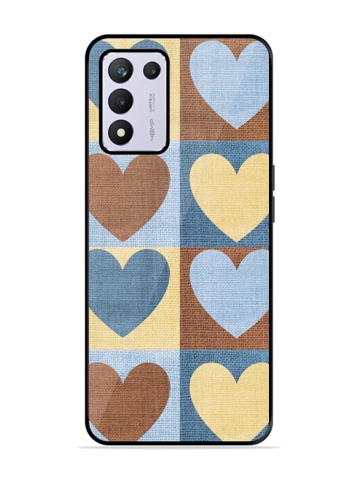 Hearts On Canvas Glossy Soft Edge Case for Realme 9 Se (5G) Chachhi